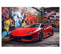 Papier Peint Intissé Chambre Enfant Garcon Voiture Gamer Graffiti - Colle Incluse - Papier Peint Panoramique Pour Chambre de Bébé Prêt à Poser - Photo Non Tissé Muraux Trompe l'oeil (208x146 cm)