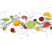 Papier peint intissé DANS L'EAU FRUIT 375 cm x 250 cm | Tapisserie Murale XXL Poster Décoration - Salon Appartement - Photo d'art Tableaux Muraux | QUALITÉ SUPÉRIEURE - MADE IN EU - Y compris adhésif