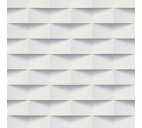 Papier peint intissé design luxe Tapisserie bureau 302481 30248-1 Lutèce Authentic Walls | Gris/Blanc | Rouleau (10,05 x 0,53 m) = 5,33 m²