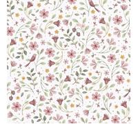 Papier peint intissé Fairy Wonders 1005 x 52cm Rose, vert, blanc