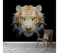 Papier peint intissé Fantastique Animaux Tigres Portraits, fresque murale design Style Simple pour chambre bureau - Papier peint panoramique facile à poser - décoration murale amovible 400 x 280 cm