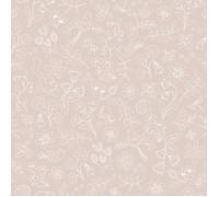 Papier peint intissé Forest Wonders 1000 x 53cm Rose vintage, blanc cassé