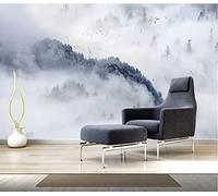 Papier Peint Intissé forêt Peinture Murale 3D Tapisserie Photo Poster Tableaux Muraux Salon Chambre Bureau Couloir Mural Décoration 400cm×280cm(LxH)