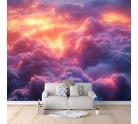 Papier Peint Intissé Galaxie Des Couleurs, Mural Wallpaper Non-Woven Univers Espace 300X210Cm Décoration Murale Rapide Diy Fresque Murale Créative Tête De Lit Chambre Salon Facile À Appliquer