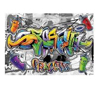 Papier Peint Intissé Graffiti Street Art 416x254 cm Chambre Enfant Garcon Photo Non Tissé Muraux Trompe l'oeil