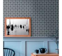 Papier peint intissé Heritage fleurs vintage gris, blanc, noir l.1005 x l.53cm Lutèce