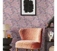Papier peint intissé Heritage imprimé fleurs violet l.1005 x l.53cm Lutèce