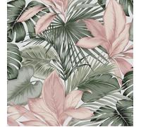 Papier peint intissé Indra Eucalyptus 1005 x 52cm Vert, rose