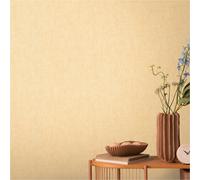 Livingwalls papier peint intissé à structure textile jaune et beige - tapisserie uni 10,05 m x 0,53 m tapisserie uni de COSMOPOLITAN - 791095