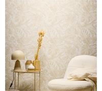 Papier peint intissé Jungle beige 790631 Palmiers CosmoLiving by Cosmopolitan