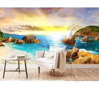 Papier Peint Intissé L'Aube, L'Rosée Du Matin Et L'Ardoise Du Soir. Poster Geant Mural Pour Salon Chambre Chambre Restaurant Décoration Murale 400Cm(W)*280Cm(H)