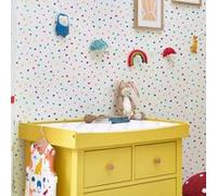 Papier peint intissé Lynx multi spot rainbow imprimé petits pois multicouleurs L.1000 x l.52cm Joules