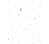 Papier peint intissé Moon and Stars blanc TU