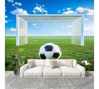 Papier Peint Intissé Mural Photo 250x175 cm ThèMe Du Football Sportif Panoramique Poster Fresque Murale Maison Bureau Restaurant Vert Intérieure Décoration Murale Papier Peint