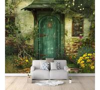 Papier Peint Intissé Peindre La Porte En Bois De La Cabine De Rêve 3D Mural Fond D'Écran Tapisserie Murales Panoramique 3D Mur De Fond Tv Papier Peint Chambre Enfant Adulte Poster Murales 200x140 cm