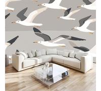 Papier Peint Intissé Photo Mural Tableau Mouette - Décoration Murale Toison pour Salon, Chambre à Coucher, Salle - Tableaux Tapisserie Photo - 400 x 280 cm