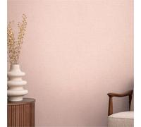 Livingwalls papier peint intissé à structure textile rose, beige, rose, vert - tapisserie uni 10,05 m x 0,53 m tapisserie uni de COSMOPOLITAN - 790671