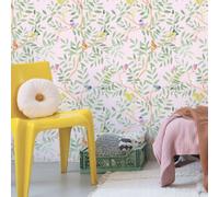 Papier peint intissé Roseraie rose