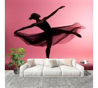 Papier Peint Intissé Sports Art Du Ballet Poster Tableaux Photo Muraux Utilisé Pour Salon Chambre Chambre D'Enfant Rose Anti-salissure Décoration Murale 200x140 cm
