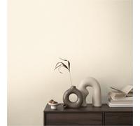 Livingwalls papier peint intissé à structure textile crème, vert - tapisserie uni 10,05 m x 0,53 m tapisserie uni de COSMOPLITAN - 790651