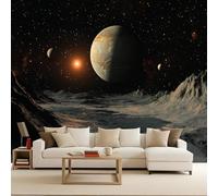 Papier peint intissé Univers Planète Montagne 200 x 140 cm XXL Muraux Tapisserie Photo Science-Fiction Décoration Murale Salon Chambre Murales Panoramique Galaxie Couloir décoration Chambre d'enfants