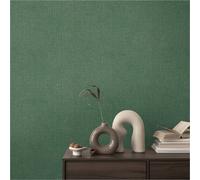 Livingwalls papier peint intissé à structure textile vert et marron - tapisserie uni 10,05 m x 0,53 m tapisserie uni de COSMOPOLITAN - 790673