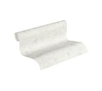 Papier peint intissé vinyl uni à effet pictural blanc - 53 cm x 10,05 m - a. S. Création