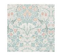 Papier peint intissé William Morris Blackthorn Meadow 1005 x 52cm Vert d'eau, ocre, oranger | Revêtement Mural, Tapisserie | Ambiance Facile à poser et à enlever