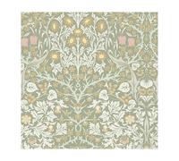 Papier peint intissé William Morris Blackthorn Sage 1005 x 52cm Vert | Revêtement Mural, Tapisserie | Ambiance Facile à poser et à enlever