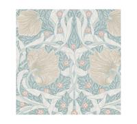 Papier peint intissé William Morris Pimpernel Ocean 1005 x 52cm Vert bleuté, beige, pêche | Revêtement Mural, Tapisserie | Ambiance Facile à poser et à enlever