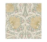 Papier peint intissé William Morris Pimpernel Spring Breeze 1005 x 52cm Vert, ocre, beige | Revêtement Mural, Tapisserie | Ambiance Facile à poser et à enlever