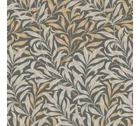 Papier peint intissé Willow gris, bleu L.1000 x l.52cm William Morris