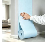 Papier Peint Isolant Pour Murs Intérieurs Autocollant 5mm Xpe | Isolant Thermique Antihumidité Antimoisissure Imperméable pour la Protection et la Décoration des Murs(Blue,3000X50X0.5CM)