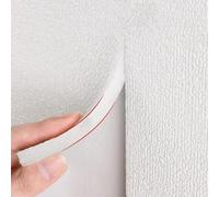 Papier Peint Isolant Thermique et Anti Humidité - Rouleau Isolant Thermique Autocollant - Revetement Mural Adhesif - Imperméable et Réduction du Bruit(White 9mm,50 x 1000 cm)