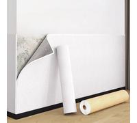 Papier Peint Isolant Thermique, Papier Peint Adhésif Mural Imperméable et Résistant à L'humidité Phonique pour la Protection et la Décoration Intérieure des Murs, Blanc(Blanc,50x5000cm)