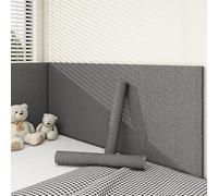 Papier Peint Isolation Thermique Auto-Adhésif, Sticker Mur Épais Aspect Lin Anti-Froid, Panneaux Muraux pour Salon, Chambre, Cuisine, Décoration Maison(M,50 * 300cm/19.68 * 118in)