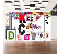 Papier peint Keep Calm and Design-Taille L 100 x H 70 cm