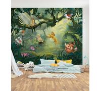 Papier Peint Le Roi Lion 3,5x2,8 M Chambre Bébé Garçon Fille Murale Verte Disney