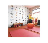 Papier peint Learning by playing (animals)-Taille L 300 x H 231 cm Imprimé