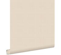 papier peint lin sable beige 53 cm x 10.05 m - ESTAhome