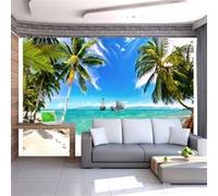 Papier peint Lost ships-Taille L 100 x H 70 cm Imprimé G