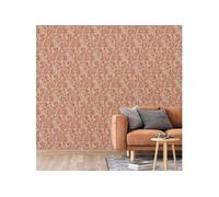 Papier peint Mae Orange et beige - 53cm x 10m