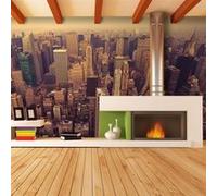 Papier peint Manhattan vu du ciel, New York-Taille L 450 x H 270 cm Imprimé