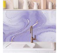 Papier Peint Marbre D'Or Violet Papier Peint Adhesif Mural Amovible Papier Adhesif pour Meuble Papier Peint Autocollant pour Chambre Salon Cuisine Décoratif Papiers Peints 1P (40x100cm)