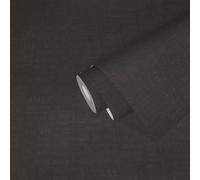 Papier Peint Marbré Uni Avec Design Texturé - Gris, Noir