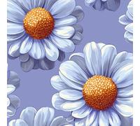 Papier peint Marguerite Fleuri épais mat 44x1000 cm à décoller et à coller Peinture Dessin Animé papier de contact autocollant en plastique avec dos adhésif couverture de plan de travail table