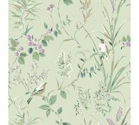 Papier peint Mariko Mint/Plum