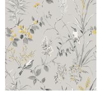 CROWN Mariko Papier peint Gris/jaune