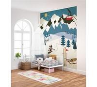 Papier Peint - Mickey Alpine 200x250cm - Intissé, Bleu G