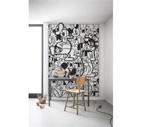 Papier Peint - Mickey Constructive 200x280cm - Intissé, Noir G